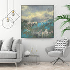 Painterly Field I by Jennifer Goldberger on GIANT ART - blue abstract