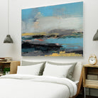 Bold Horizon II by Jennifer Goldberger on GIANT ART - blue abstract