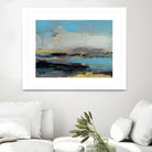 Bold Horizon II by Jennifer Goldberger on GIANT ART - blue abstract