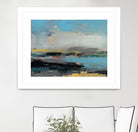 Bold Horizon II by Jennifer Goldberger on GIANT ART - blue abstract