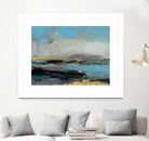 Bold Horizon II by Jennifer Goldberger on GIANT ART - blue abstract