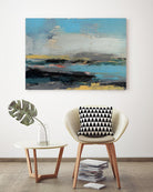 Bold Horizon II by Jennifer Goldberger on GIANT ART - blue abstract