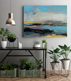 Bold Horizon II by Jennifer Goldberger on GIANT ART - blue abstract