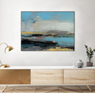 Bold Horizon II by Jennifer Goldberger on GIANT ART - blue abstract