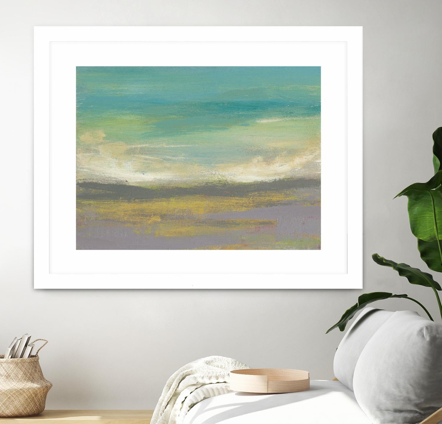 Sunset Study II by Jennifer Goldberger on GIANT ART - green abstract nature