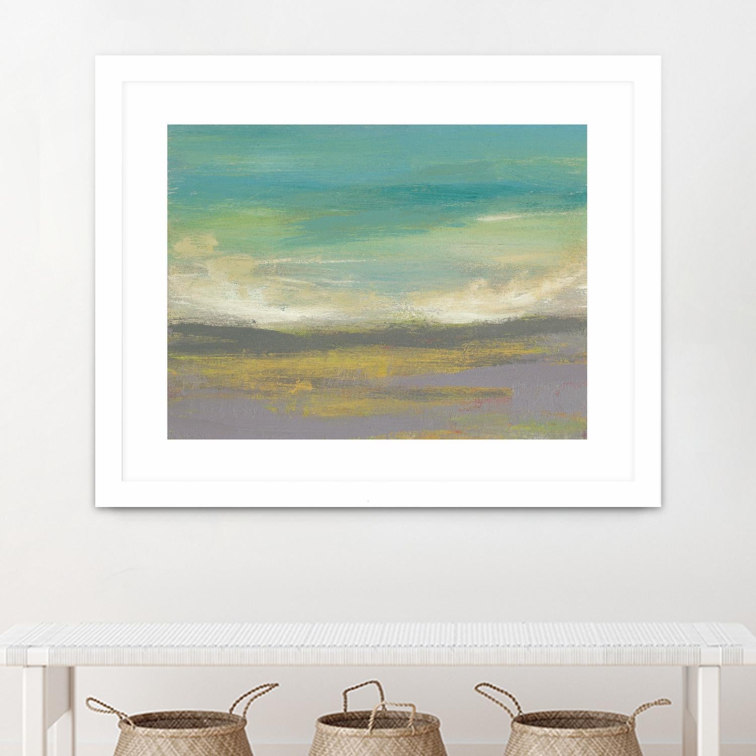 Sunset Study II by Jennifer Goldberger on GIANT ART - green abstract nature