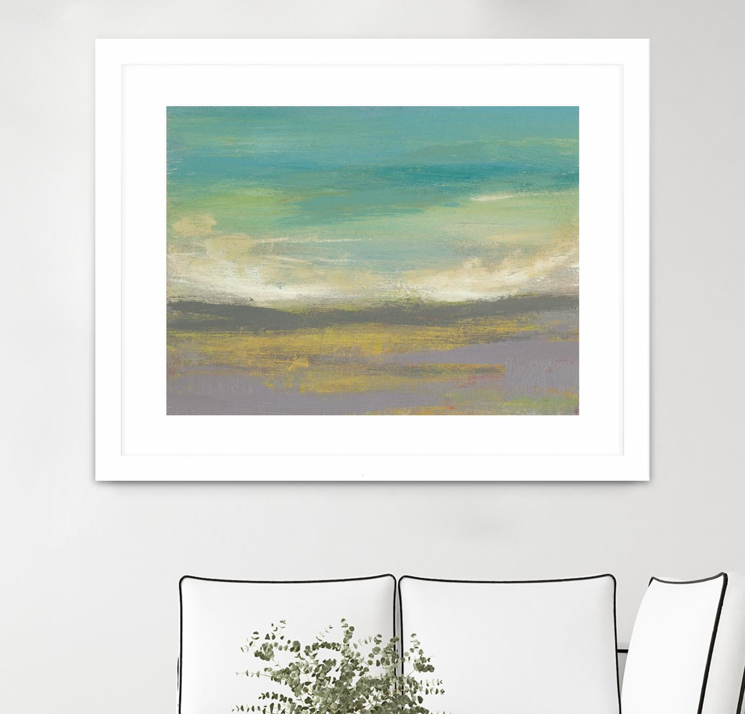 Sunset Study II by Jennifer Goldberger on GIANT ART - green abstract nature