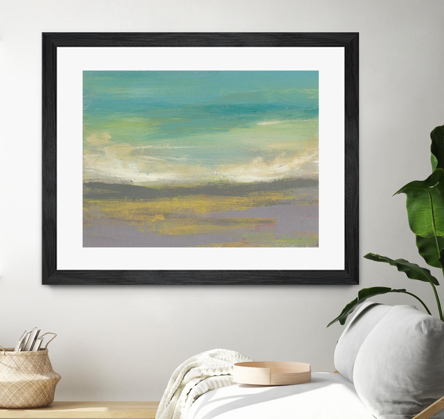 Sunset Study II by Jennifer Goldberger on GIANT ART - green abstract nature