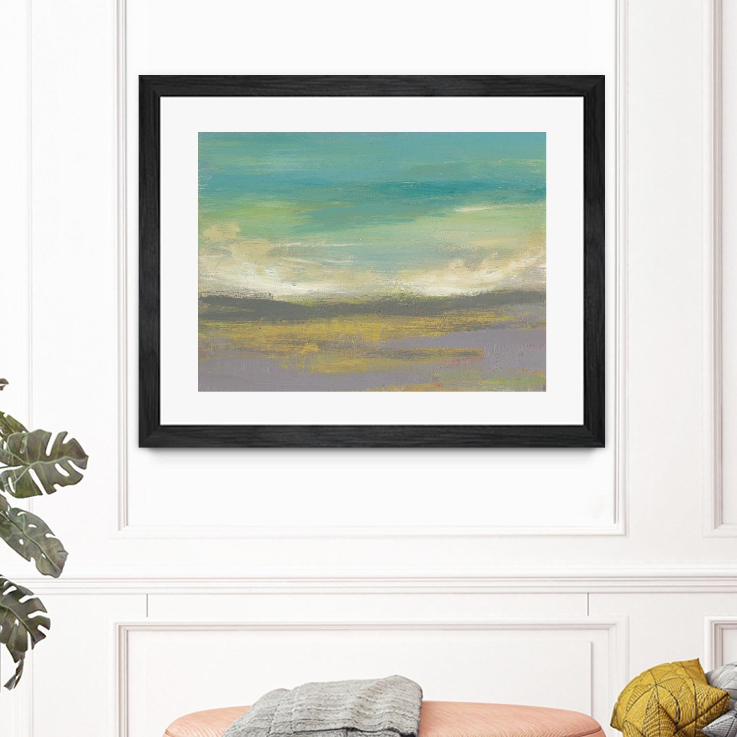 Sunset Study II by Jennifer Goldberger on GIANT ART - green abstract nature