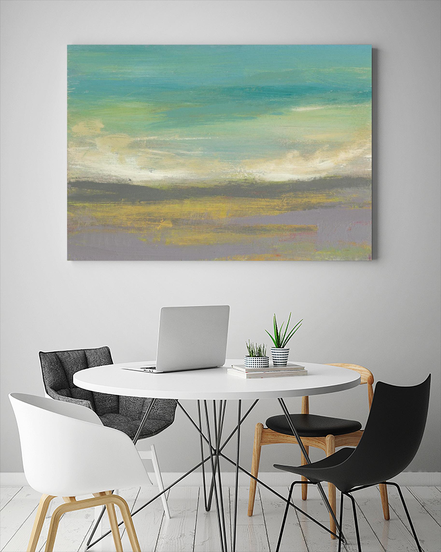 Sunset Study II by Jennifer Goldberger on GIANT ART - green abstract nature