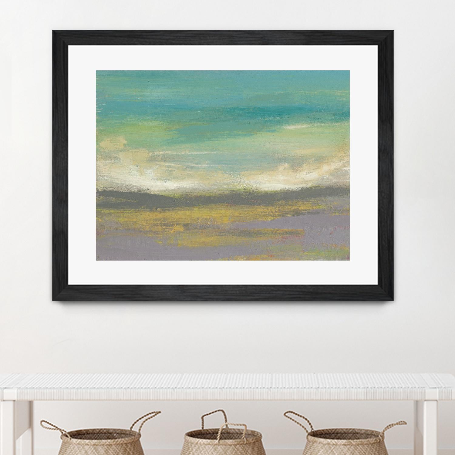 Sunset Study II by Jennifer Goldberger on GIANT ART - green abstract nature