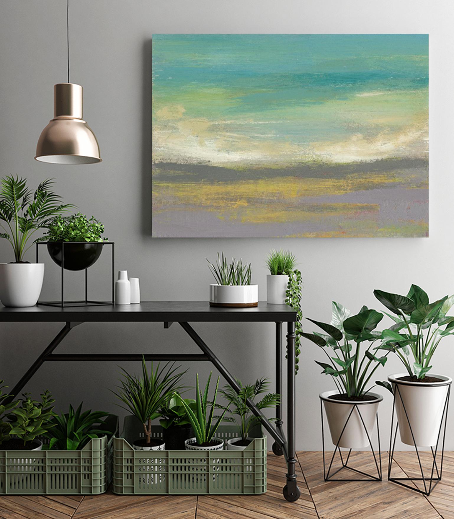 Sunset Study II by Jennifer Goldberger on GIANT ART - green abstract nature