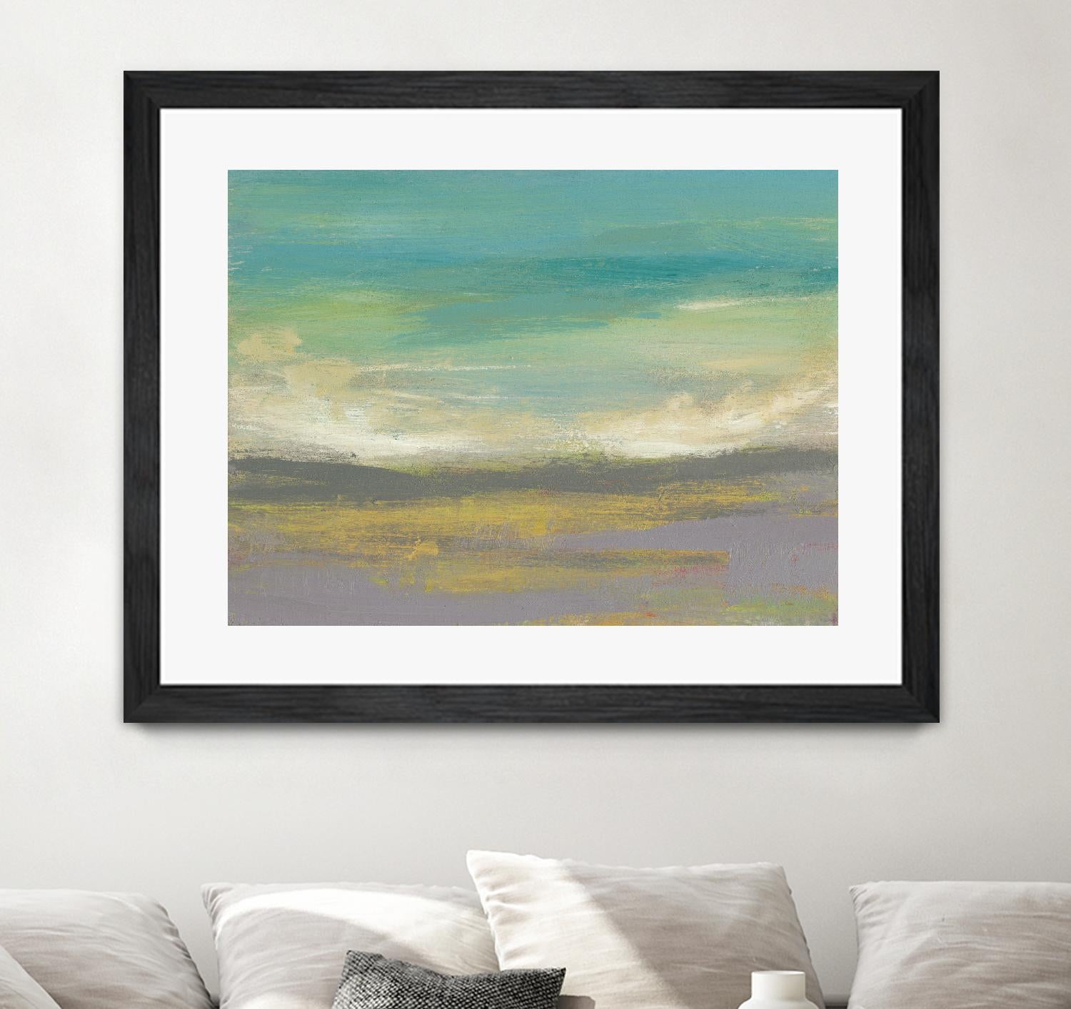 Sunset Study II by Jennifer Goldberger on GIANT ART - green abstract nature