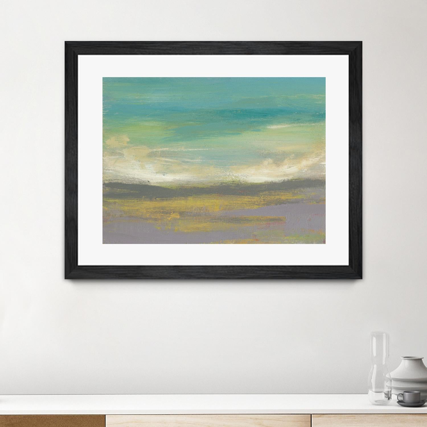 Sunset Study II by Jennifer Goldberger on GIANT ART - green abstract nature