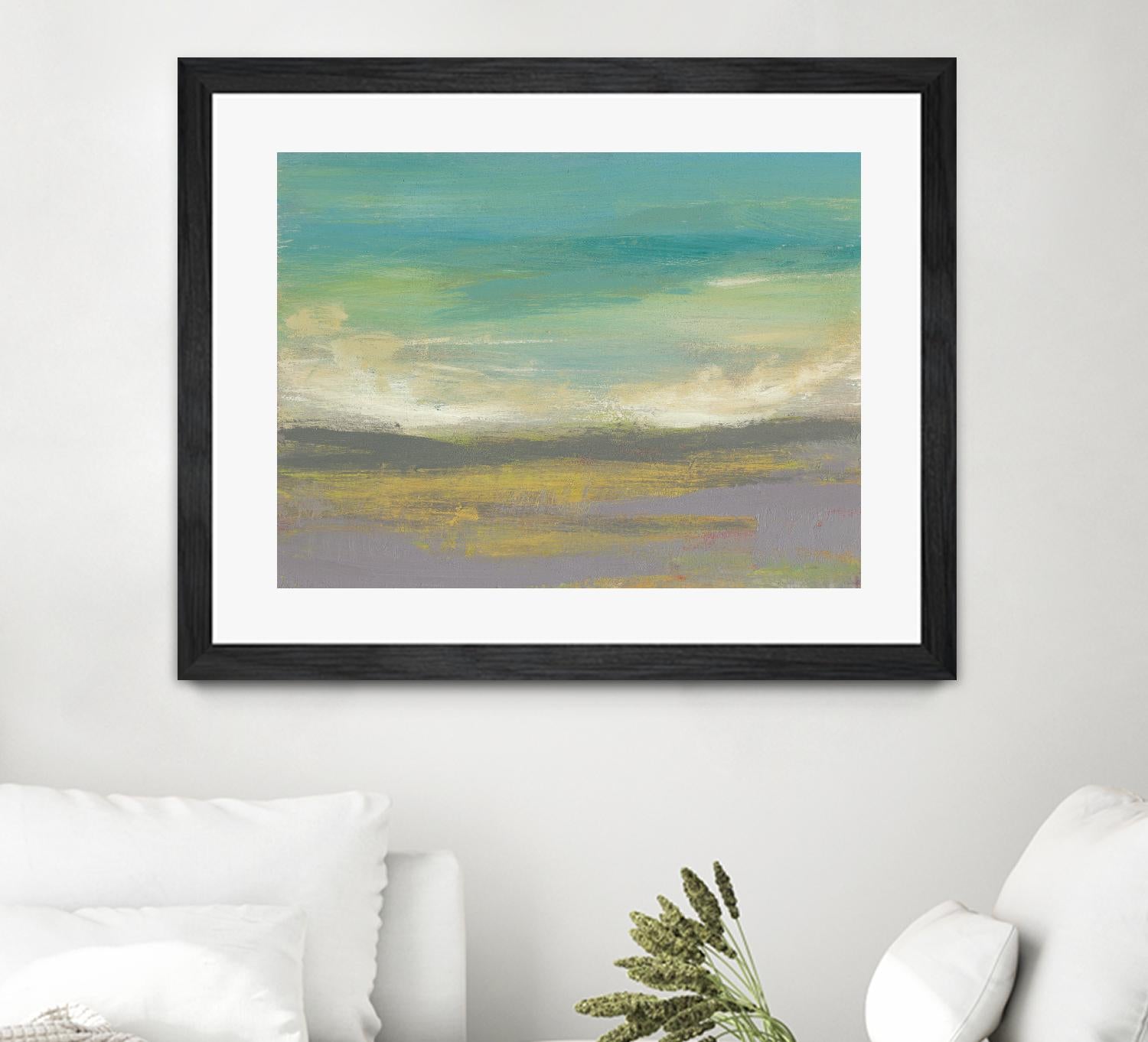 Sunset Study II by Jennifer Goldberger on GIANT ART - green abstract nature