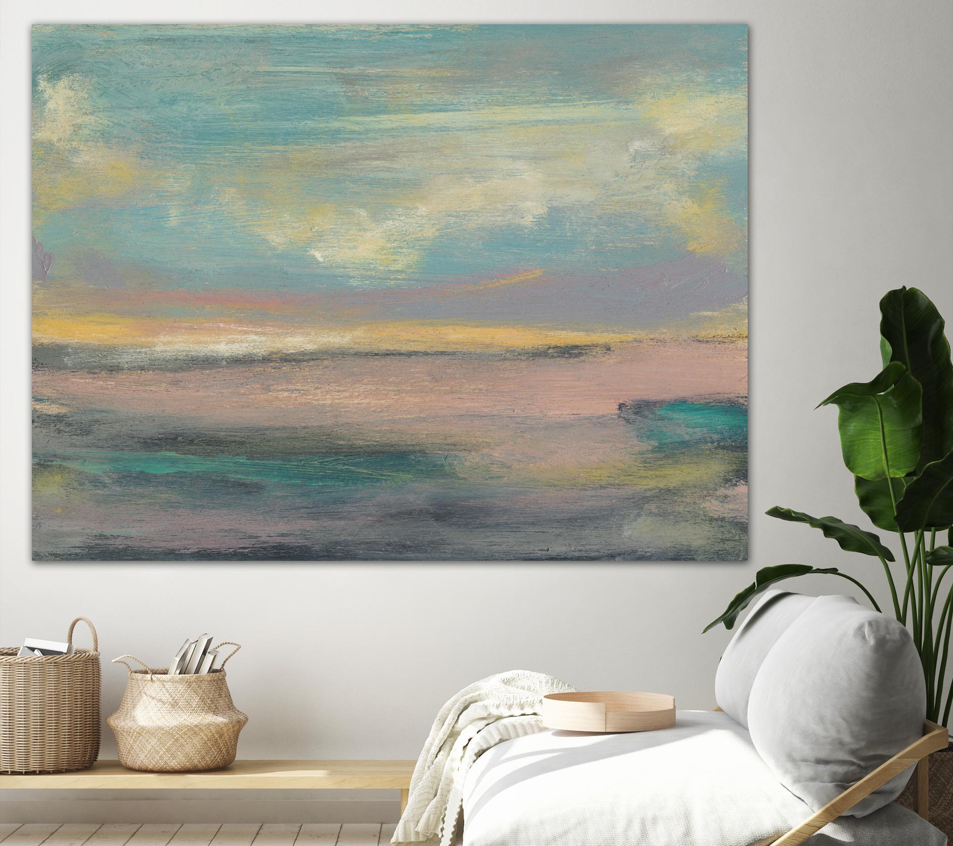 Sunset Study VI by Jennifer Goldberger on GIANT ART - pink abstract