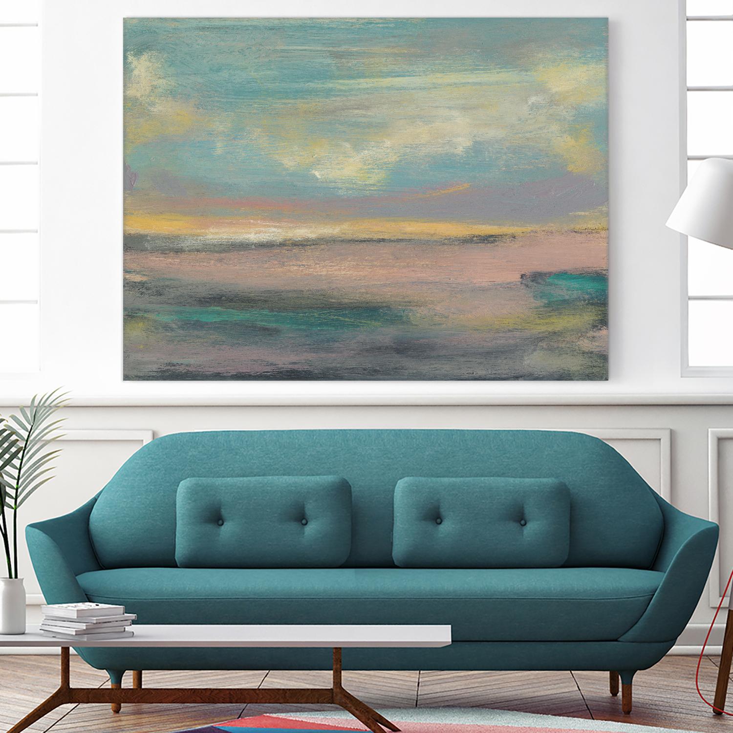 Sunset Study VI by Jennifer Goldberger on GIANT ART - pink abstract