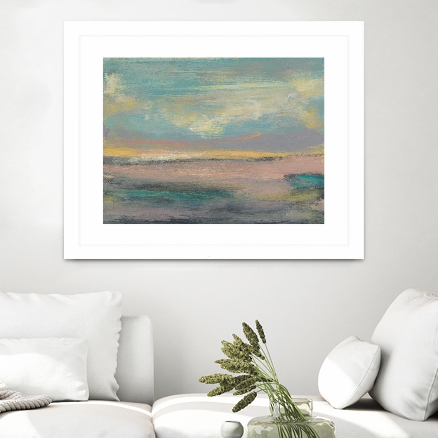 Sunset Study VI by Jennifer Goldberger on GIANT ART - pink abstract