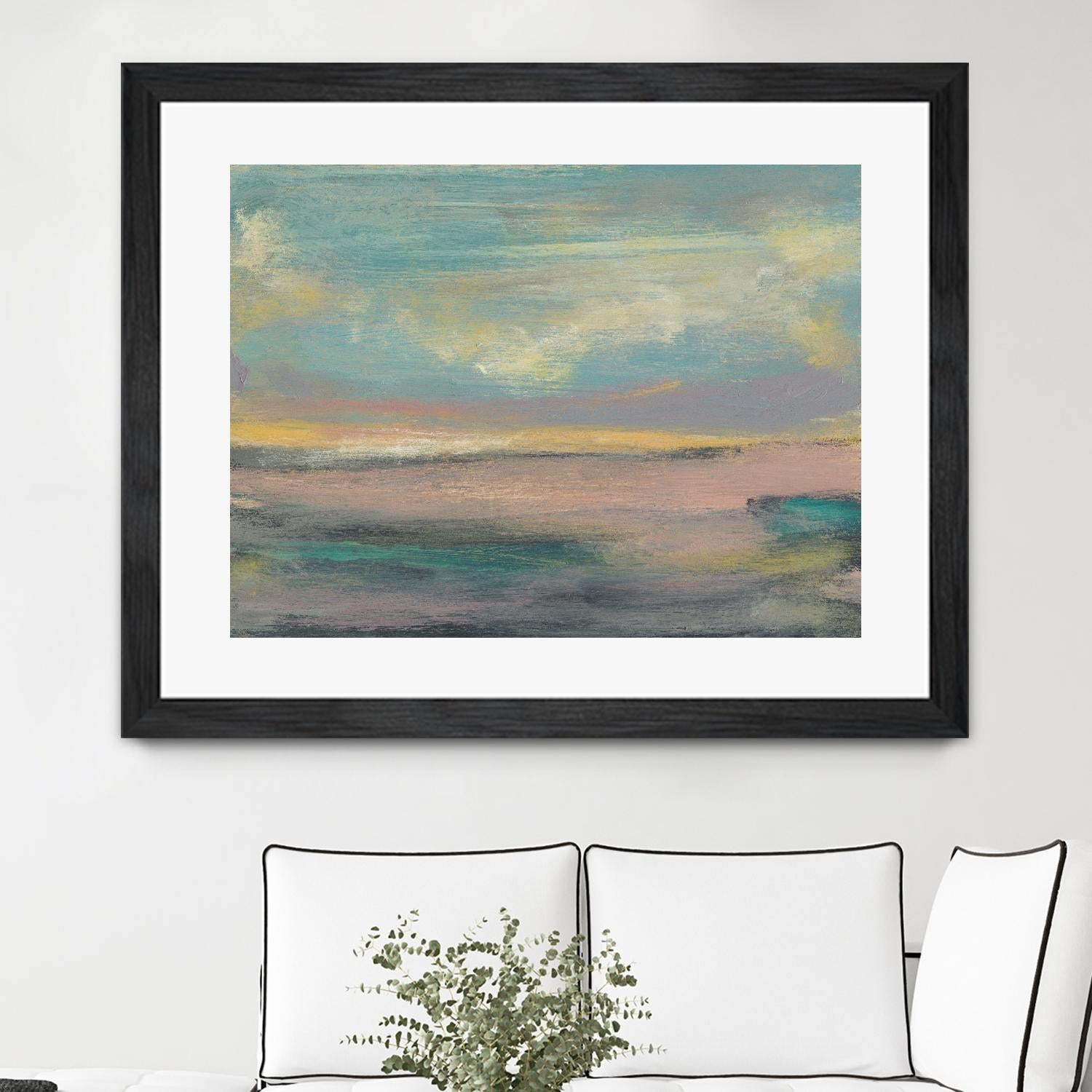 Sunset Study VI by Jennifer Goldberger on GIANT ART - pink abstract
