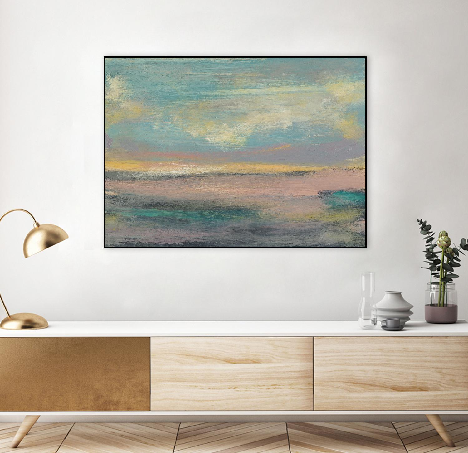 Sunset Study VI by Jennifer Goldberger on GIANT ART - pink abstract