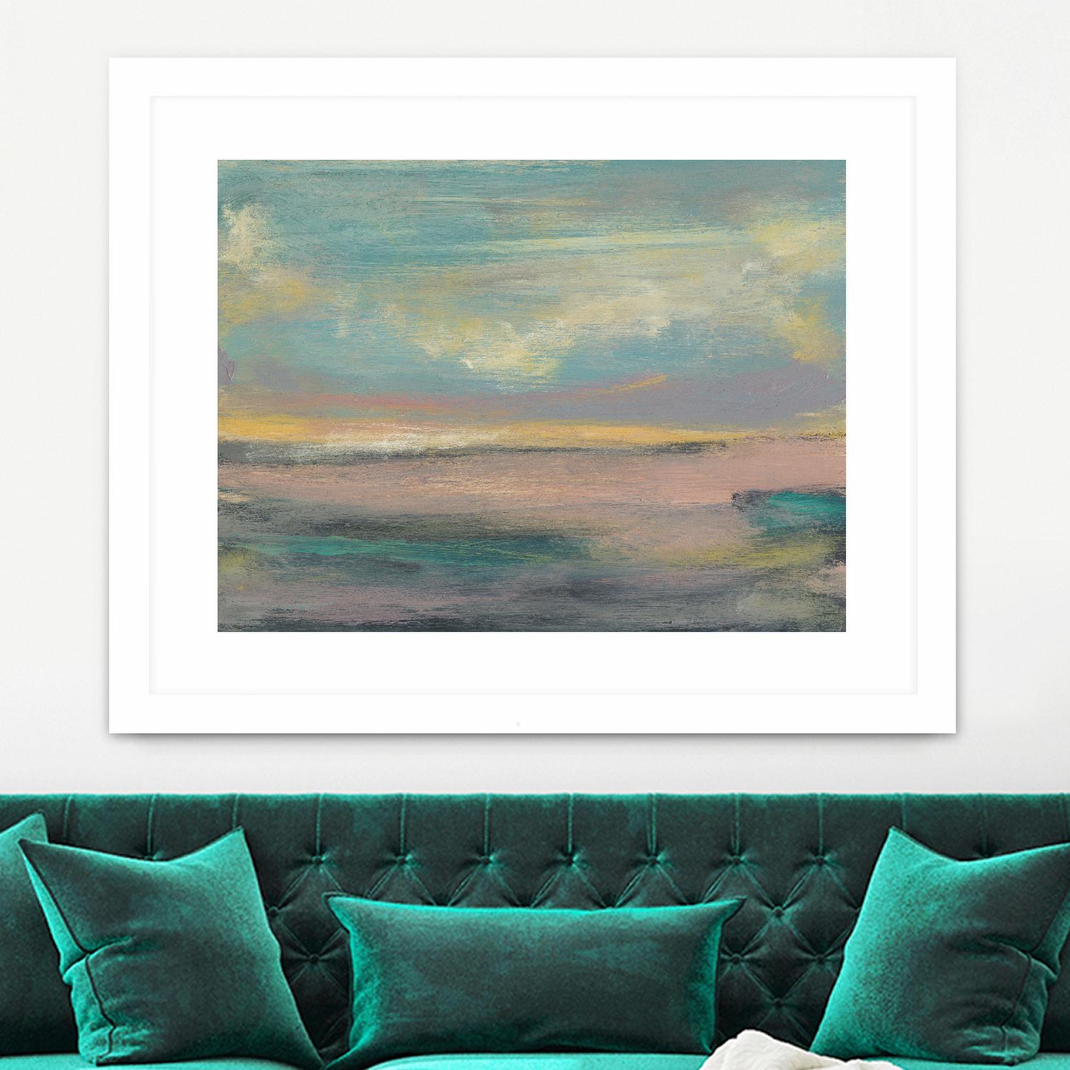 Sunset Study VI by Jennifer Goldberger on GIANT ART - pink abstract