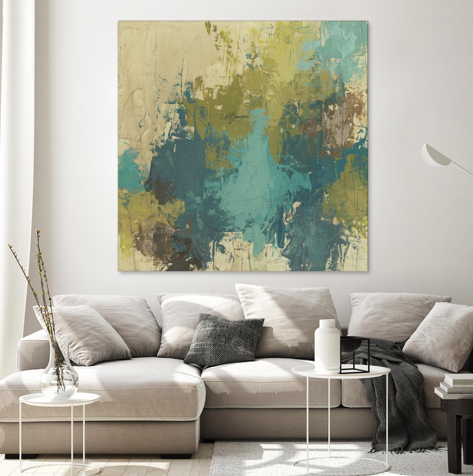 Blue Monday I by June Erica Vess on GIANT ART - green abstract