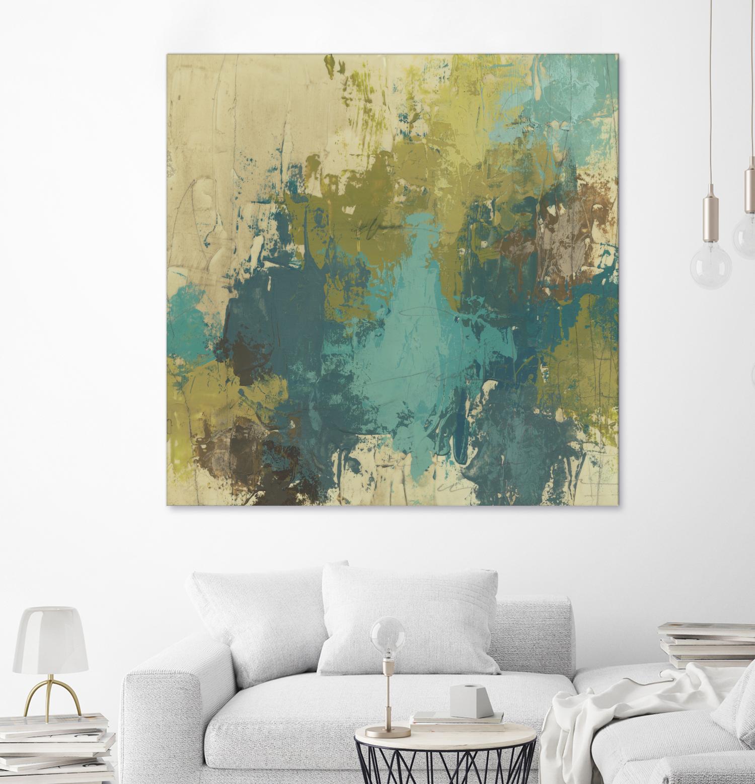 Blue Monday I by June Erica Vess on GIANT ART - green abstract