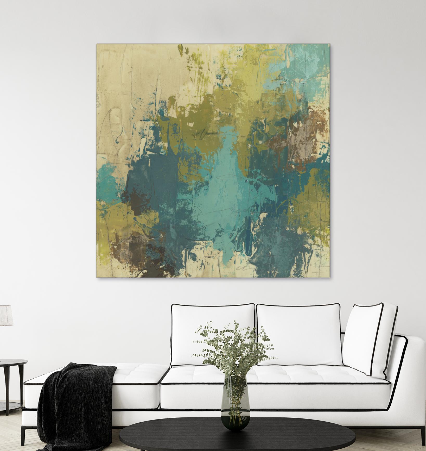 Blue Monday I by June Erica Vess on GIANT ART - green abstract