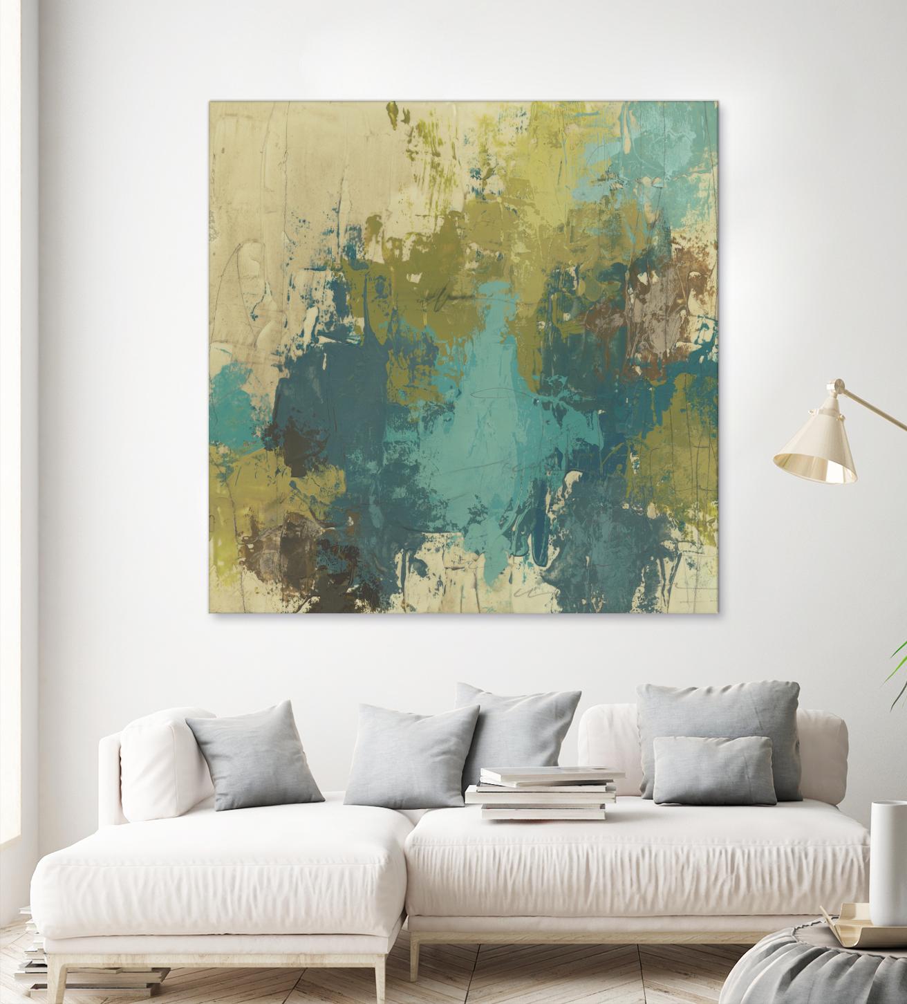 Blue Monday I by June Erica Vess on GIANT ART - green abstract