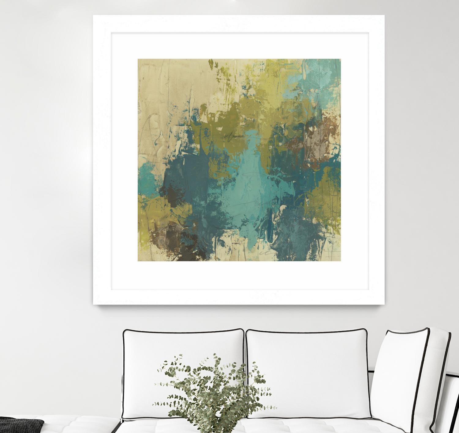 Blue Monday I by June Erica Vess on GIANT ART - green abstract