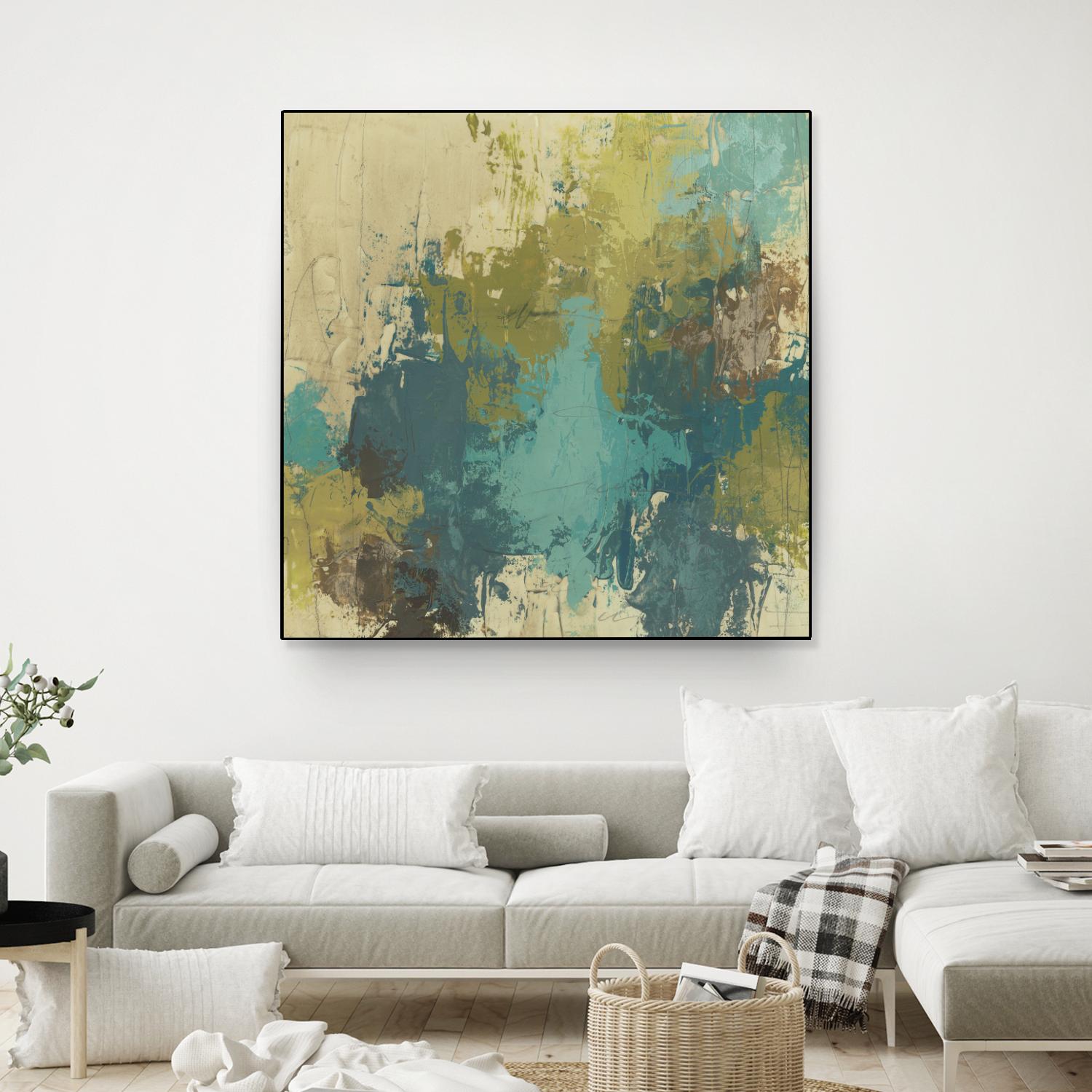 Blue Monday I by June Erica Vess on GIANT ART - green abstract