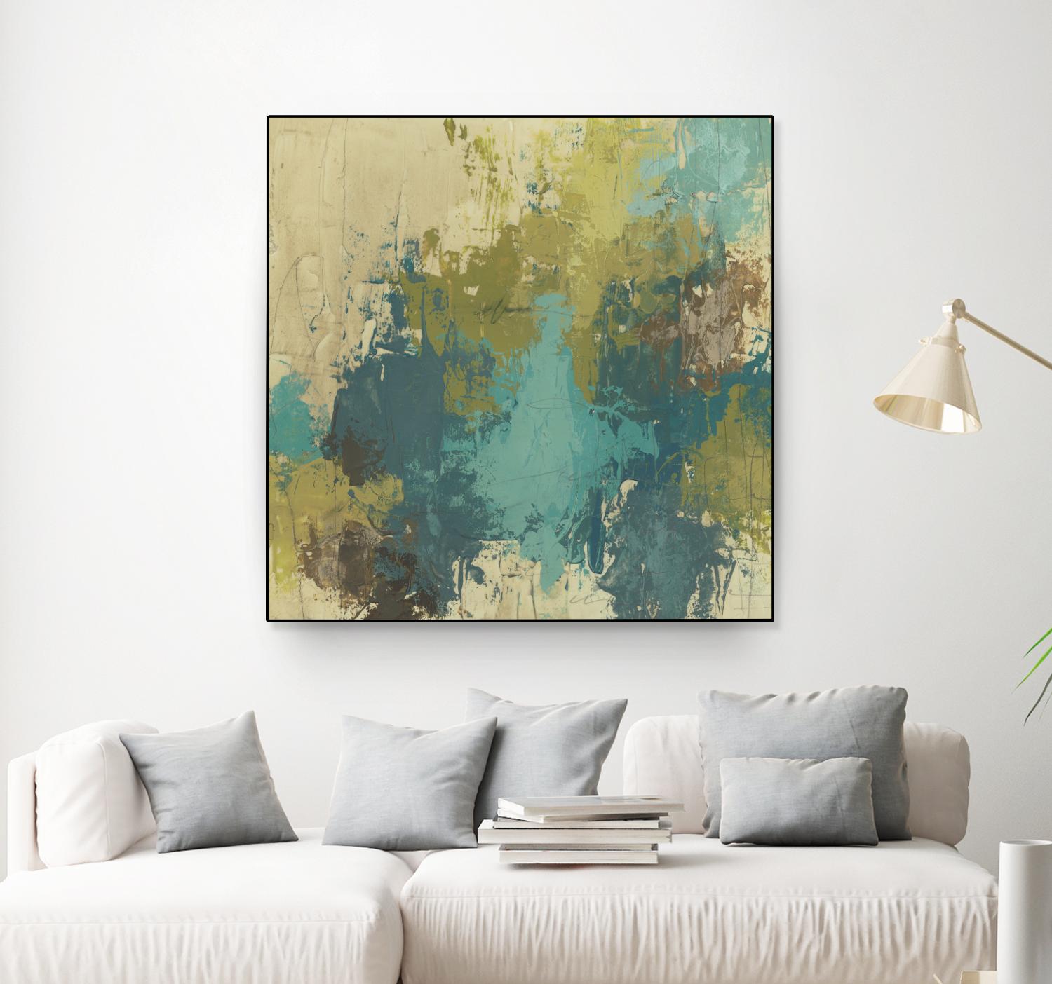 Blue Monday I by June Erica Vess on GIANT ART - green abstract