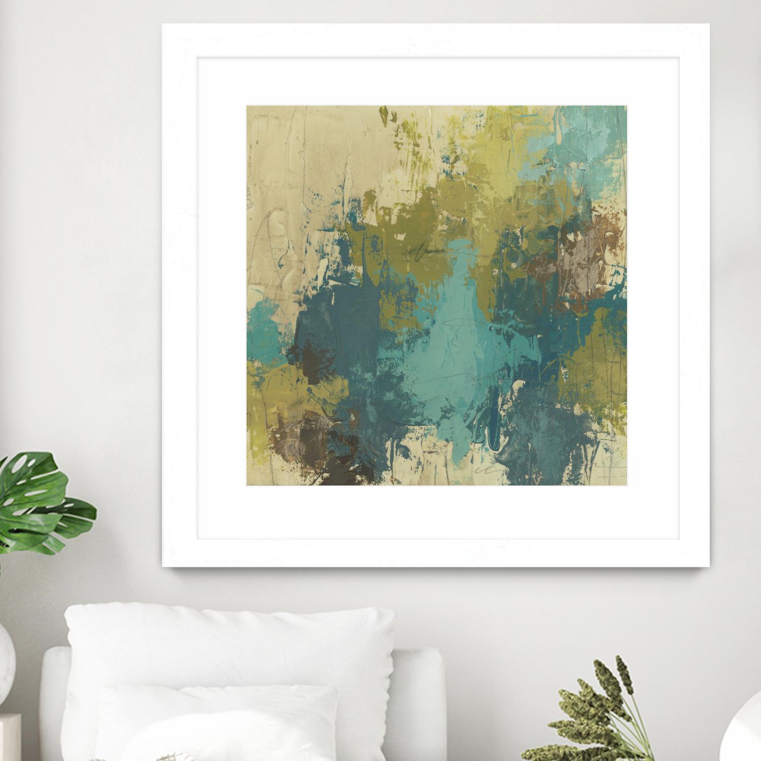 Blue Monday I by June Erica Vess on GIANT ART - green abstract