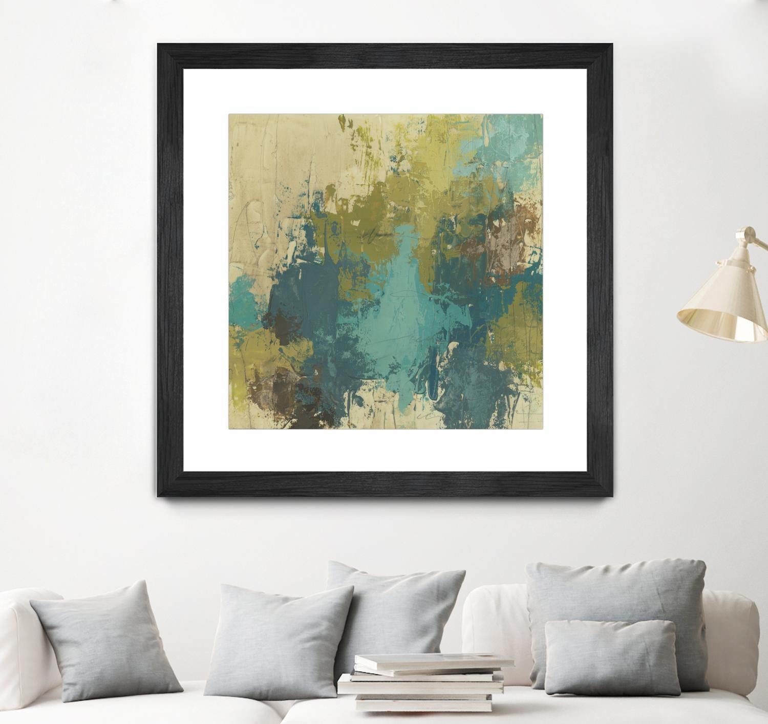 Blue Monday I by June Erica Vess on GIANT ART - green abstract