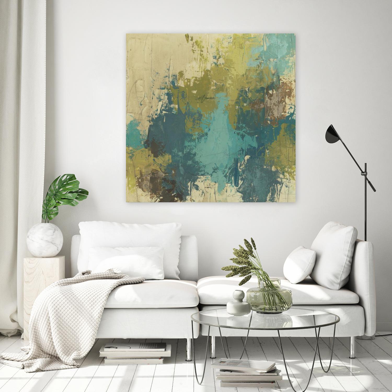 Blue Monday I by June Erica Vess on GIANT ART - green abstract