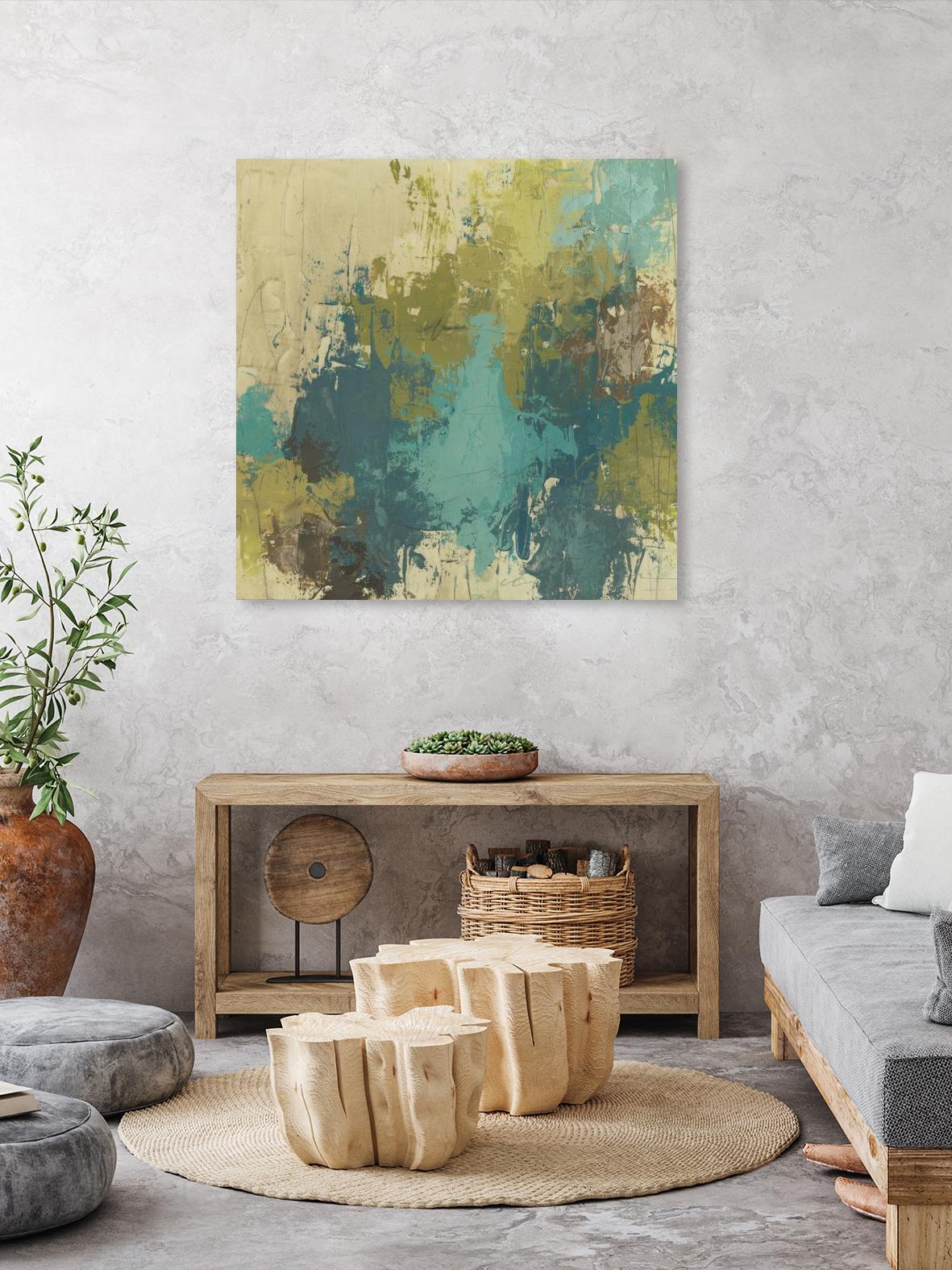 Blue Monday I by June Erica Vess on GIANT ART - green abstract