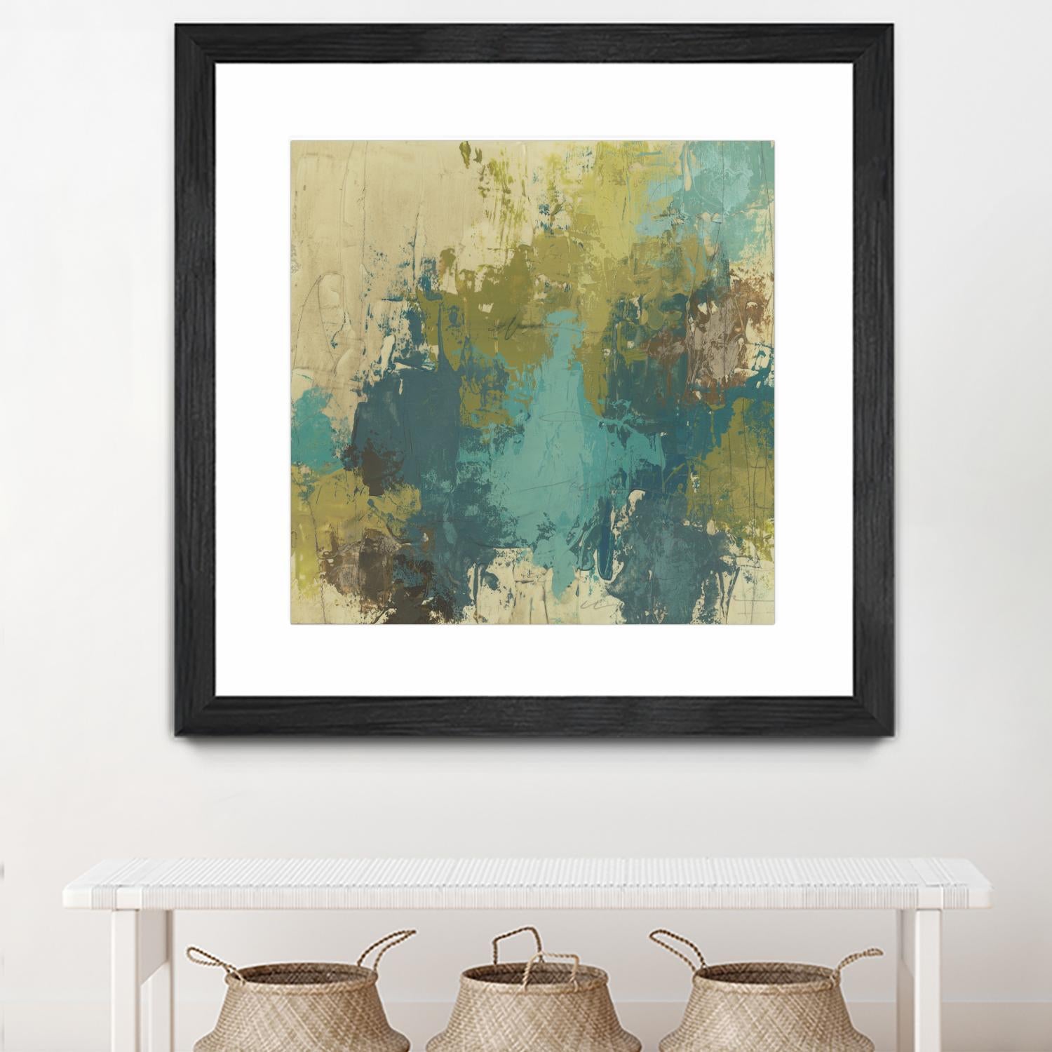 Blue Monday I by June Erica Vess on GIANT ART - green abstract