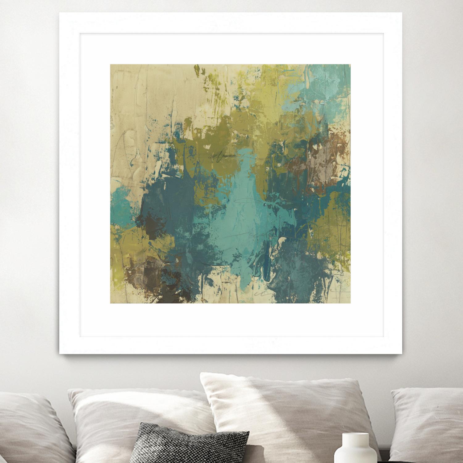 Blue Monday I by June Erica Vess on GIANT ART - green abstract