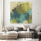 Blue Monday II by June Erica Vess on GIANT ART - green abstract