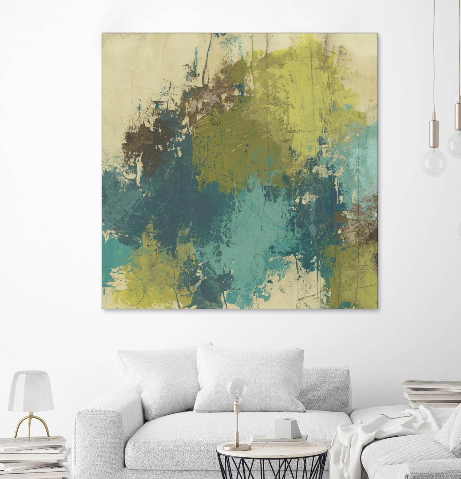 Blue Monday II by June Erica Vess on GIANT ART - green abstract