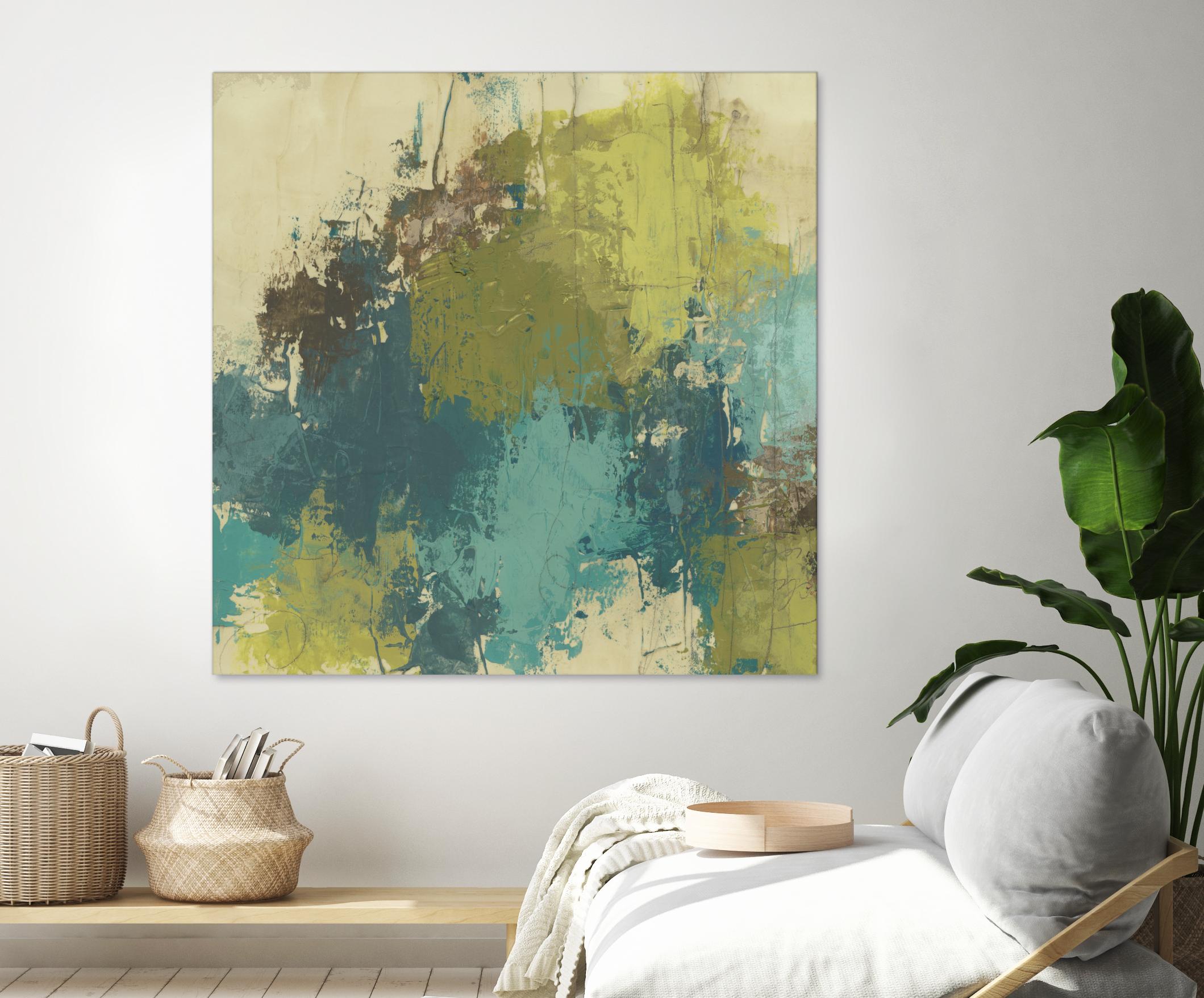 Blue Monday II by June Erica Vess on GIANT ART - green abstract