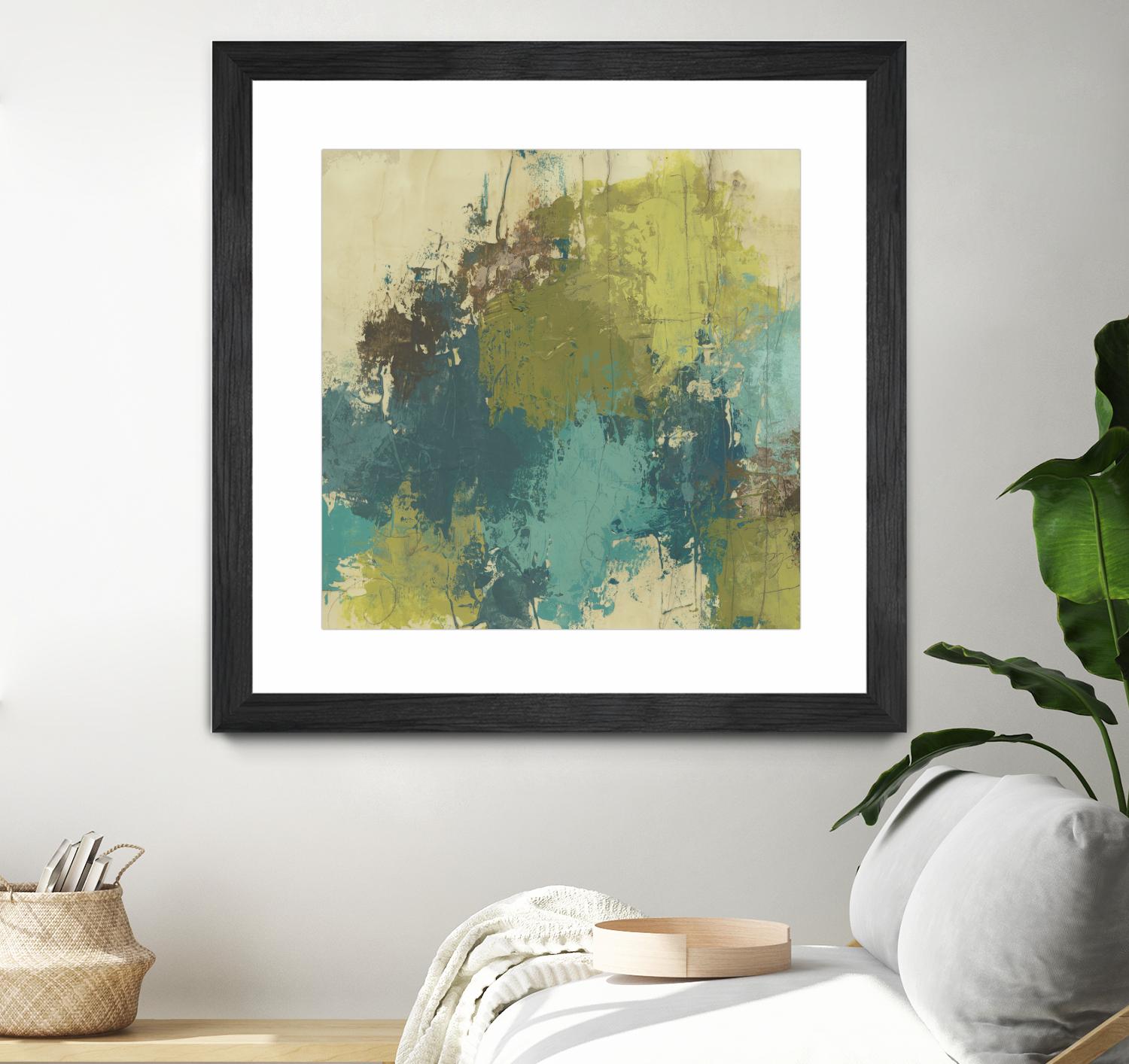 Blue Monday II by June Erica Vess on GIANT ART - green abstract