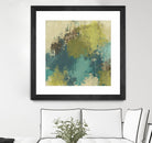 Blue Monday II by June Erica Vess on GIANT ART - green abstract