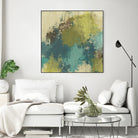 Blue Monday II by June Erica Vess on GIANT ART - green abstract