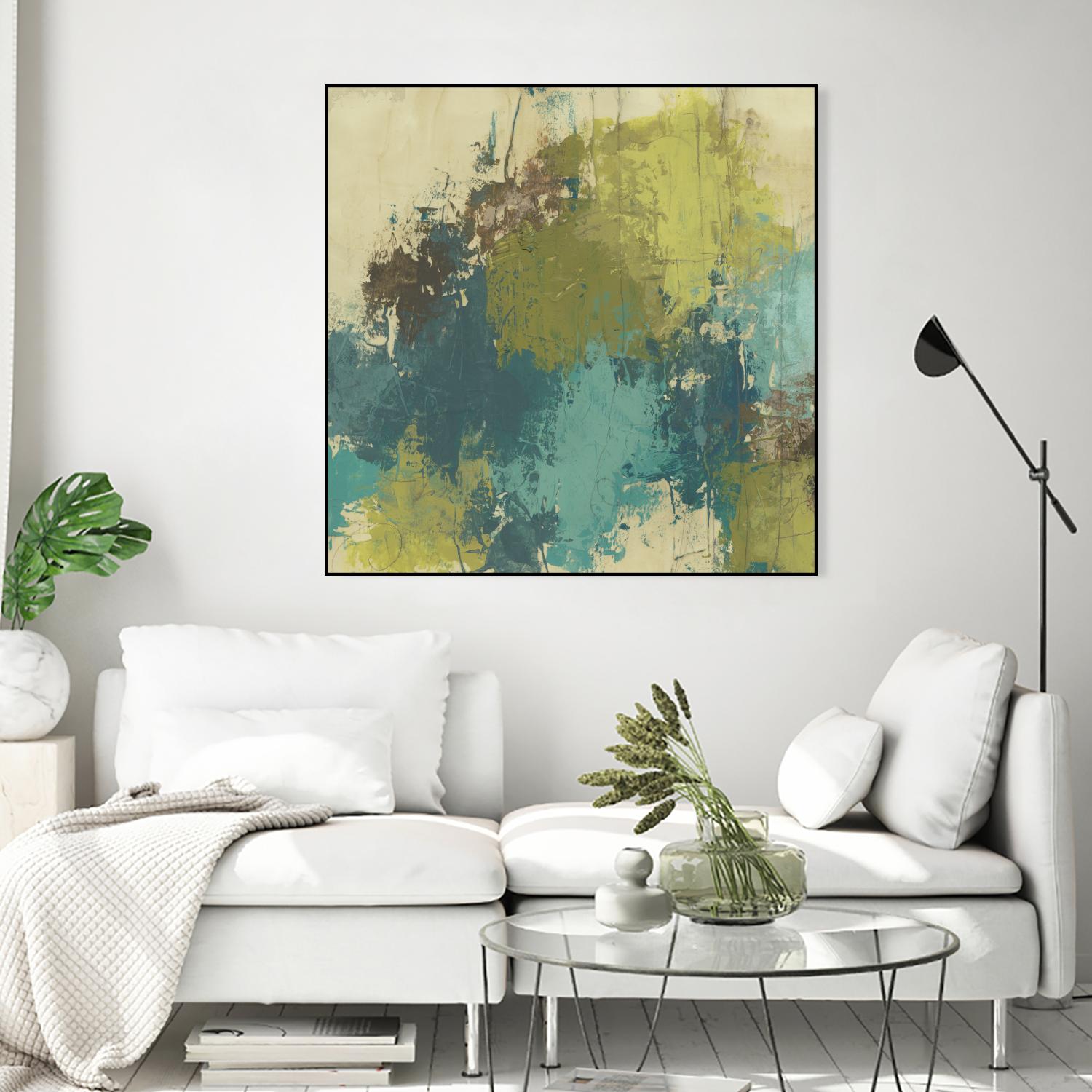 Blue Monday II by June Erica Vess on GIANT ART - green abstract