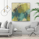 Blue Monday II by June Erica Vess on GIANT ART - green abstract