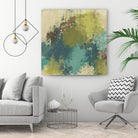 Blue Monday II by June Erica Vess on GIANT ART - green abstract