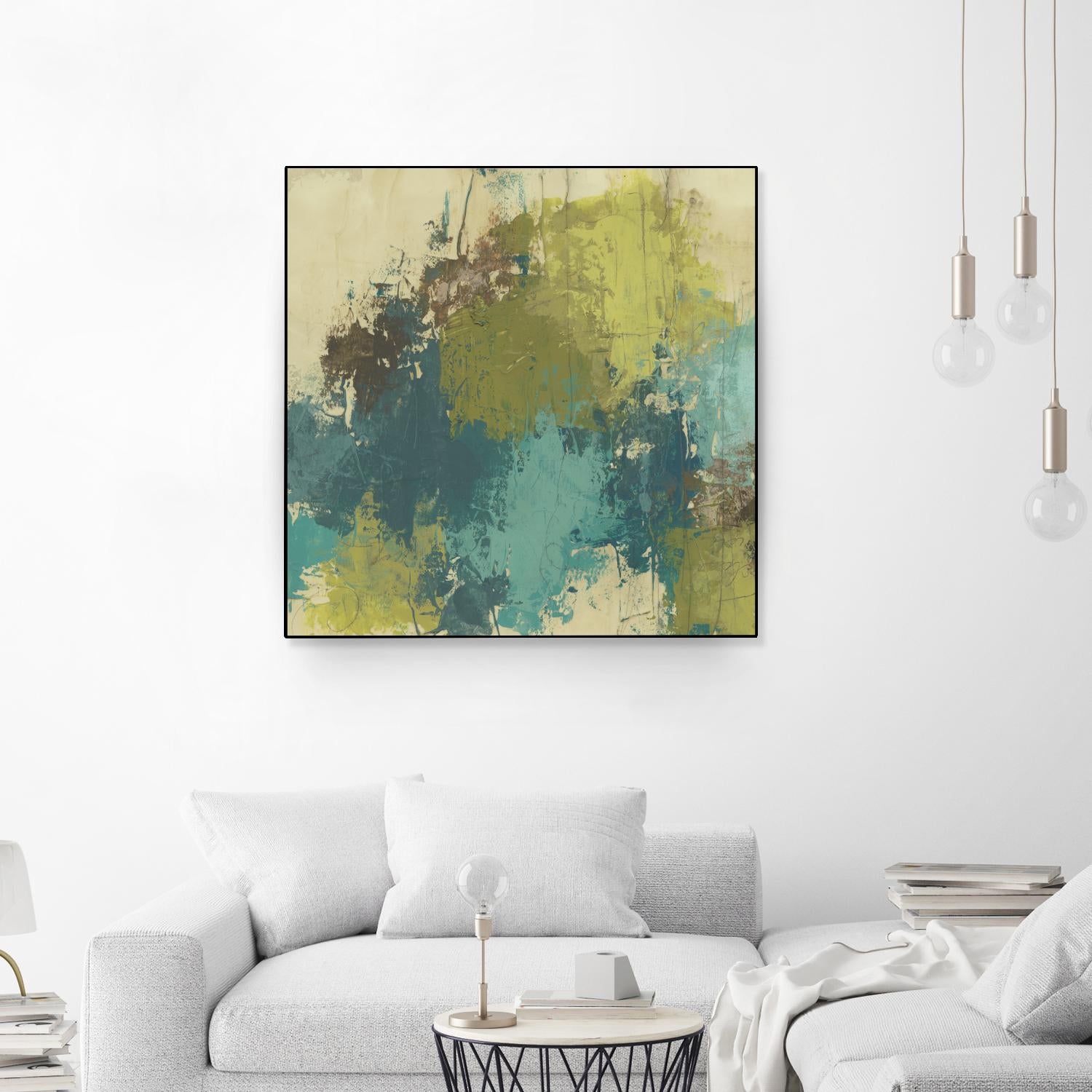 Blue Monday II by June Erica Vess on GIANT ART - green abstract