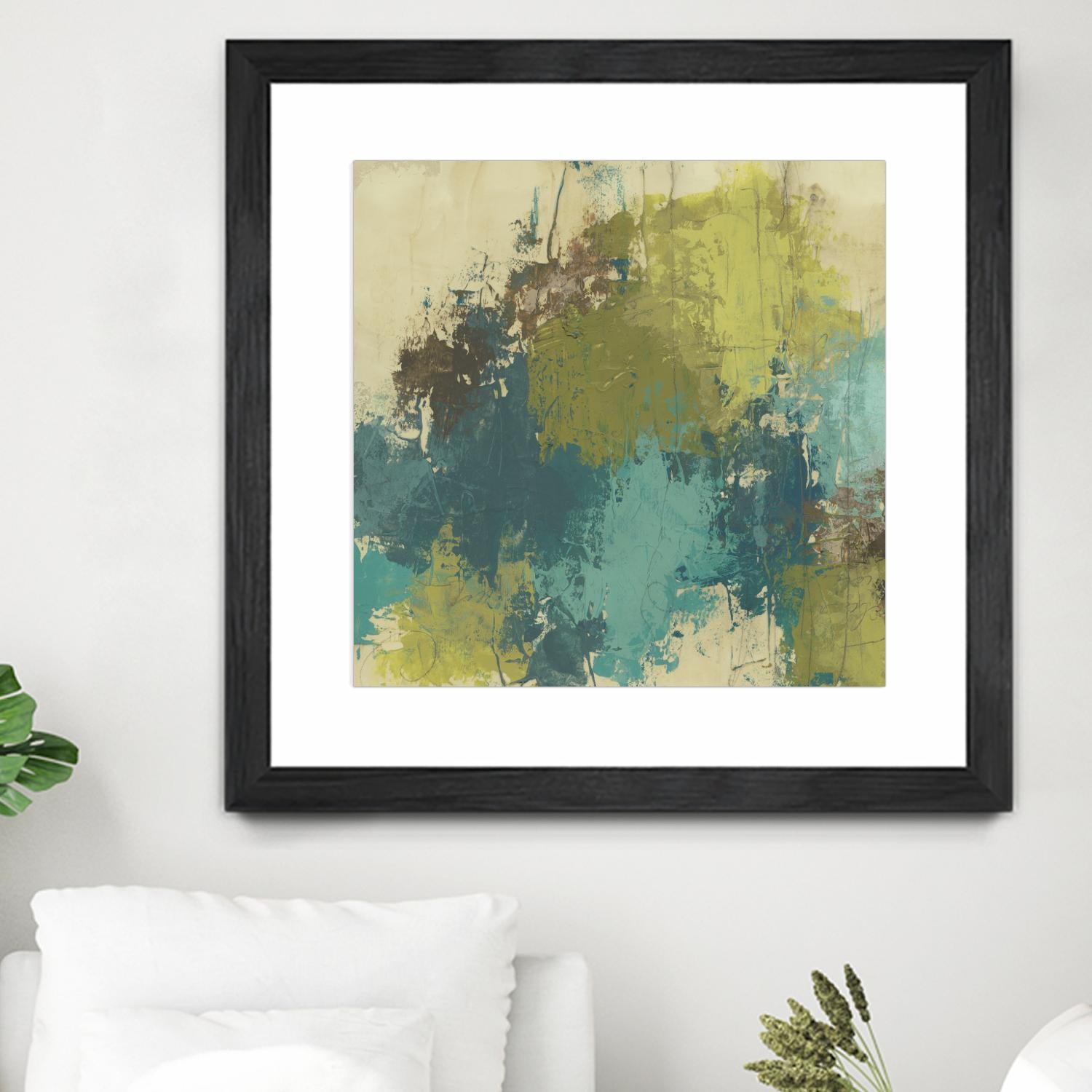 Blue Monday II by June Erica Vess on GIANT ART - green abstract