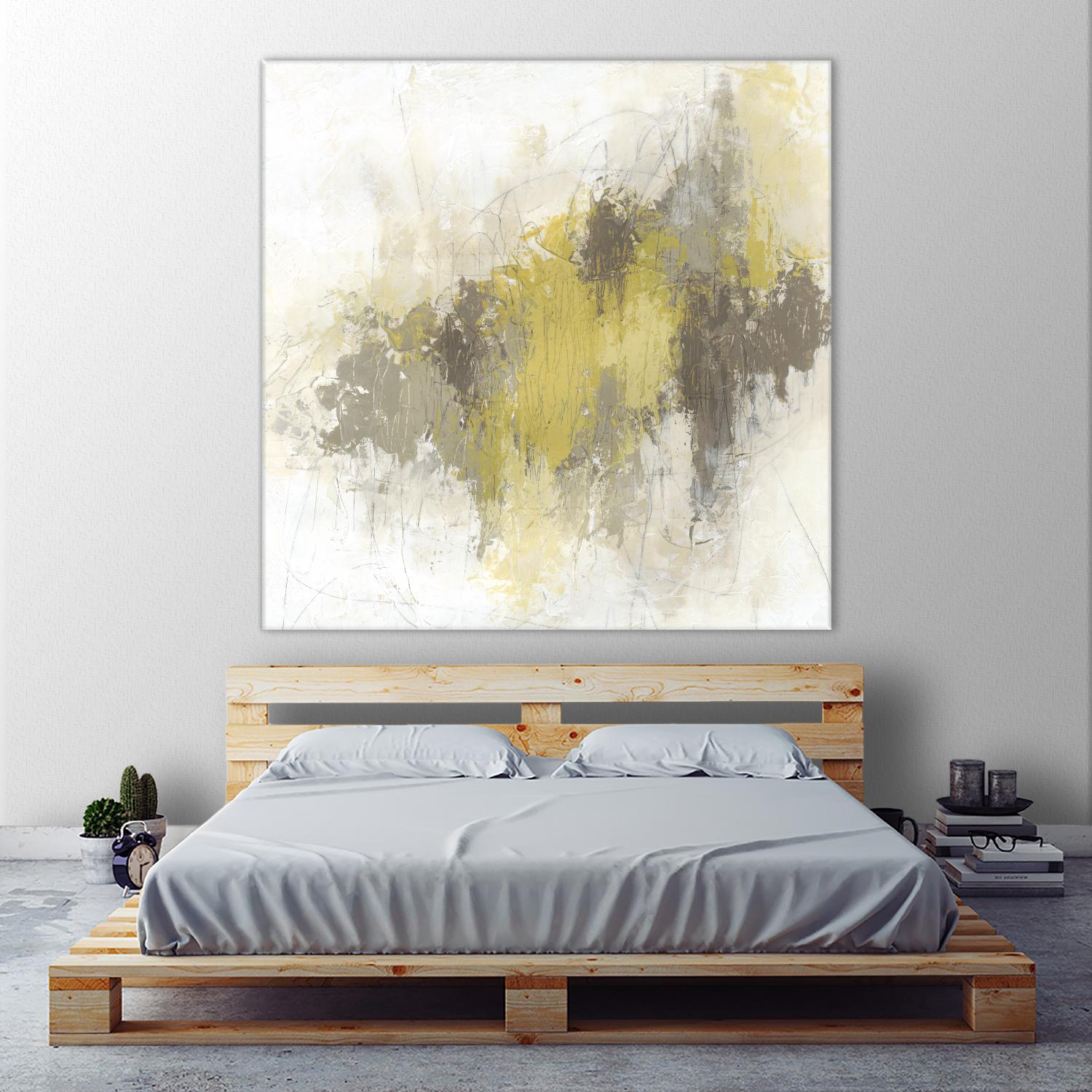Saffron Abstract I by June Erica Vess on GIANT ART - yellow abstract abstract